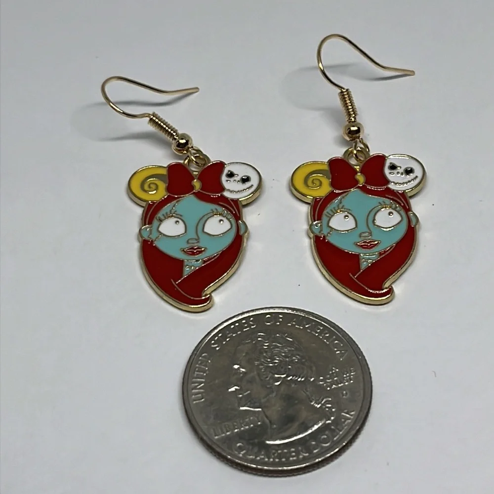 Earrings‎ Dead girl Gothic Halloween